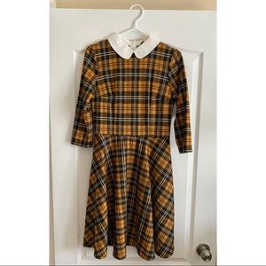 MODCLOTH Plaid Peter Pan Collar Dress ✨ NWT